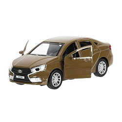 Машина металл LADA vesta 11.5см.корич.