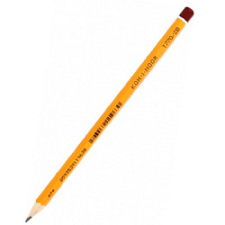 Карандаш ч/гр " Koh-I-Noor " Black Sun 2B шестигранный, деревянный, цвет корпуса - желтый, заточенны