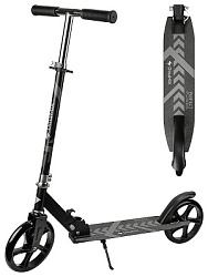 Самокат 2-колёсный City Wheels, складной, колёса PU 200мм, чёрный (Арт. СМК-2835)