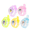 Часы наручные детские, электронные, с силиконовым ремешком прозрачный, цвета микс   839216