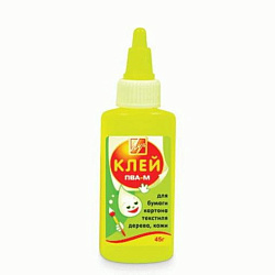 Клей ПВА-М ЛУЧ (бумага, картон, кожа, ткань, дерево), 45 г, 20С1351-08