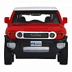 ТМ "Автопанорама" Машинка металл. 1:43 Toyota FJ Cruiser, красный, инерция, откр. двери, в/к 17,5*12