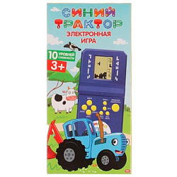 Электронная логическая игра Синий ТРАКТОР 12,5*6,5*2,5см ИГРАЕМ ВМЕСТЕ в кор.2*144шт