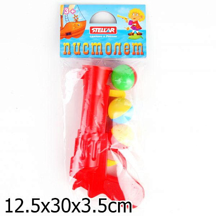 181830   ПИСТОЛЕТ ПЛАСТМАССОВЫЙ С ШАРИКАМИ в уп.33шт