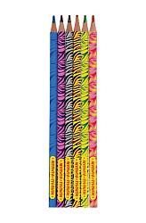 Карандаши с многоцветным грифелем Мульти-Пульти "Енот и радуга", 06цв., заточен., европодвес