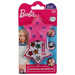 Косметика ДЛЯ ДЕВОЧЕК БАРБИ тени для век с блестками, помада МИЛАЯ ЛЕДИ в кор.2*72шт