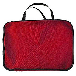 Сумка-планшет А4 тонкая, красная, ручки