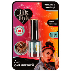 330499 Лак для ногтей с блестками, изумрудный, 10 мл TIK TOK GIRL в кор.20*18шт