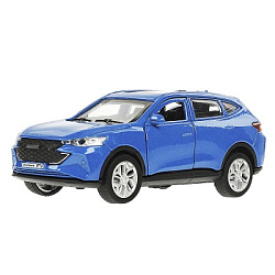371215 Машина металл HAVAL "haval f7", длина 12 см, дв, багаж, инер, синий, в кор. Технопарк в кор.2