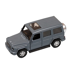 ТМ "Автопанорама" Машинка металл. 1:42 Mercedes-Benz G350d, серый, инерция, откр. двери, в/к 17,5*12