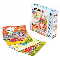 Baby Games. Набор.4в1. 4-6-9-12Эл. Миша путешественник. 07876