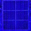 Занавес Уличный WR 420LED-синий, черн. резина 2,1х3,0