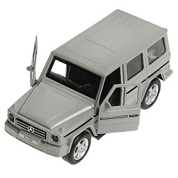 Машина металл MERCEDES-BENZ G-CLASS 12 см, двери, багажн, темно-серый, кор. Технопарк в кор.2*36шт