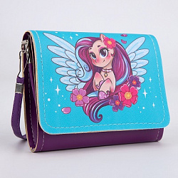 Сумка детская "Единорожка", 15*12 см, отд на клапане   9239729