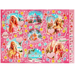 Barbie. Настольная игра-ходилка. 217х330х27 мм. Умные игры в кор.20шт