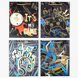 Пакет GAME фольга 26*32*10см арт.3021B (1/12/480шт)