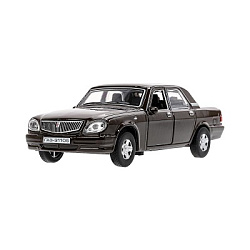 384349 Машина металл ГАЗ -31105 "волга" 12 см, откр дв,багаж,инерц,коричневый,кор. Технопарк в кор.2