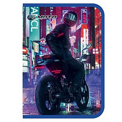 Папка для труда " Пчелка " А4 (325*230*25мм) ПТР-5 Moto winner, молния вокруг, печать на пластике