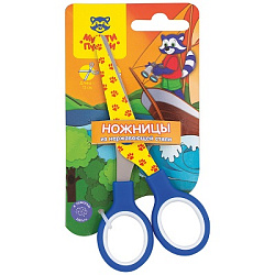 Ножницы детские Мульти-Пульти "Приключения Енота" 13см, с рисунком на лезвиях, ассорти, европодвес