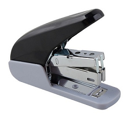 Степлер №10 на 12л " deVente " ieffective 50скоб пластиковый, черный, глубина закладки бумаги 35мм, 