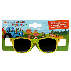 330003 Детские солнцезащитные очки "синий трактор" зеленые ИГРАЕМ ВМЕСТЕ в кор.25*20шт