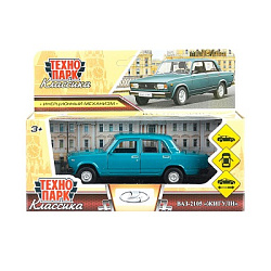 392055 Машина металл LADA ваз-2105 1997 12 cm, двери, багаж, инерц., кор. технопарк Технопарк в кор.