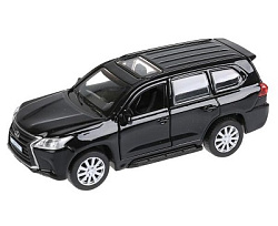 280930   Машина металл "LEXUS LX-570" 12см, открыв. двери, инерц., ЧЕРНЫЙ в кор. Технопарк в кор.2*3