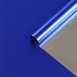 Плёнка упаковочная матовая, 70 х 100 см, синий   9755452