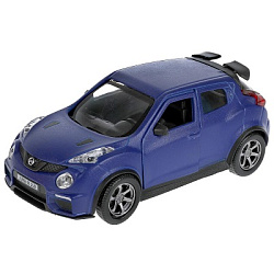 313417  Машина металл NISSAN JUKE-R 2.0 SOFT 12 см, двер, багаж, инерц, синий, кор. Технопарк в кор.