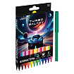 Фломастеры " deVente " Турбо галактика (Turbo Galaxy) 12цв круглые, вентилируемый колпачок, пластико