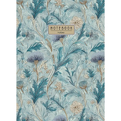 Бизнес-блокнот БОЛЬШОЙ ФОРМАТ А4 7БЦ  80л " Hatber " Флоранс, клетка, обложка- глянцевый ламинирован