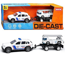 BX-194               Автовоз с прицепом, металл. Размер упак: 27х9х6см