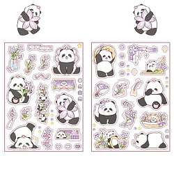 Наклейка декор.набор 4л. PANDA  10*14см  арт.YXTZ01392