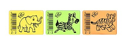 Ластик " Луч " ZOO Z2 35*25*8мм, флуоресцентный, ассорти