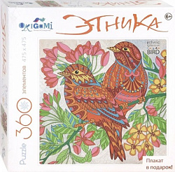 Арт-терапия.Цветная Серия. Пазл.360Эл.Птицы. 04134