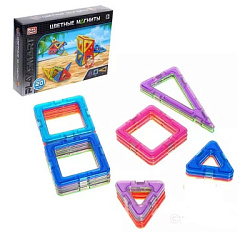 2467               PS Конструктор "Цветные магниты", 20 дет. Размер: 27х19х5см