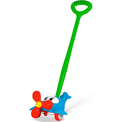 Игрушка-каталка STELLAR Самолет синий