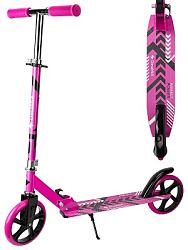 Самокат 2-колёсный City Wheels, складной, колёса PU 200мм, розовый (Арт. СМК-2832)