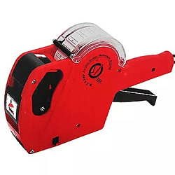 Этикет-пистолет " KWELT " 1-строчный 8 символов, размер 23*14см, цвет - ассорти, картонная упаковка