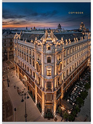 TМ"Profit"Тетрадь КЛЕТКА 80л. А4 ВЕЧЕРНИЙ ПЕРЕКРЁСТОК (Т80-2258) (цвет.мелов.обл)