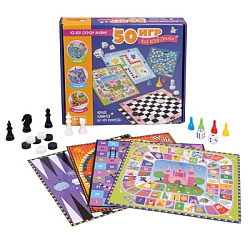 Игра настольная "50 игр для всей семьи" арт.04921