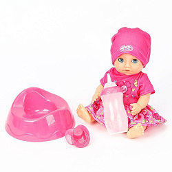 Пупс озвуч Шаинский музыка 20см, пьет, писает, закр. глазки, 3акс КАРАПУЗ в кор.24шт