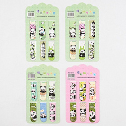 Закладка д/книг магн. 6шт ПАНДЫ арт.7141 (1/45/900наб)