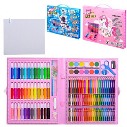 Набор для творчества " Basir " Лошадка и Космос 160 предметов: восковые мелки- 24цв, маслянная пасте