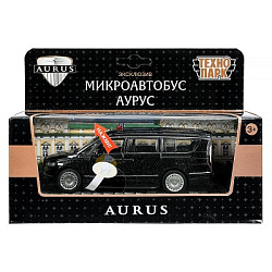 392032 Машина металл свет-звук аурус арсенал длина 13,8 см, дв, инерц, черный, кор. Технопарк в кор.