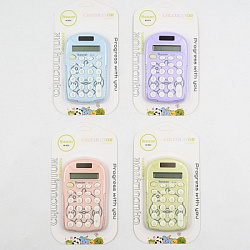 Калькулятор 8 раз.цв.корпус.ассорти 6*10см.арт.RZ-833 (1/200/400)