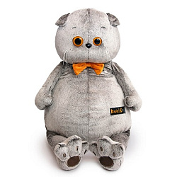 Ks47-01 Игрушка Кот Басик с бархатным бантом