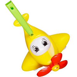 Игрушка-каталка STELLAR Самолет желтый