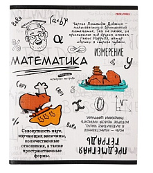 TM Prof-Press Тетрадь КЛЕТКА 48л. МАТЕМАТИКА «КАПИБАРА» (48-0039) стандарт, тиснение лён