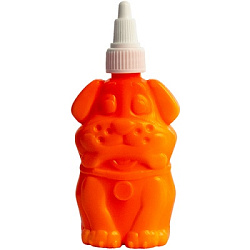 Клей ПВА " Луч " Собака 95 г оранжевый флакон морозоустойчивый (бумага, картон, дерево, ткань, фотоб